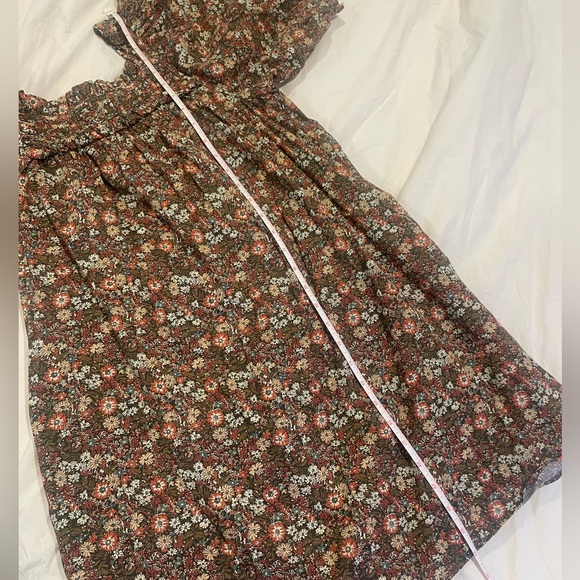 Doen Floral Mini Dress - Brown and Green - Picture 8 of 8